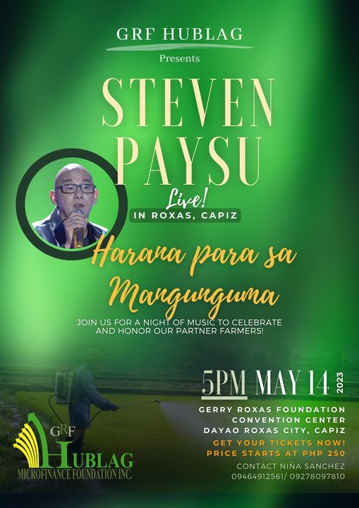 Join us for a night of beautiful music by Steven Paysu